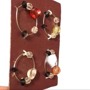 WINE CHARMS PARTY MARKERS BEADED WHIMSICAL ENTERTAINING RINGS
